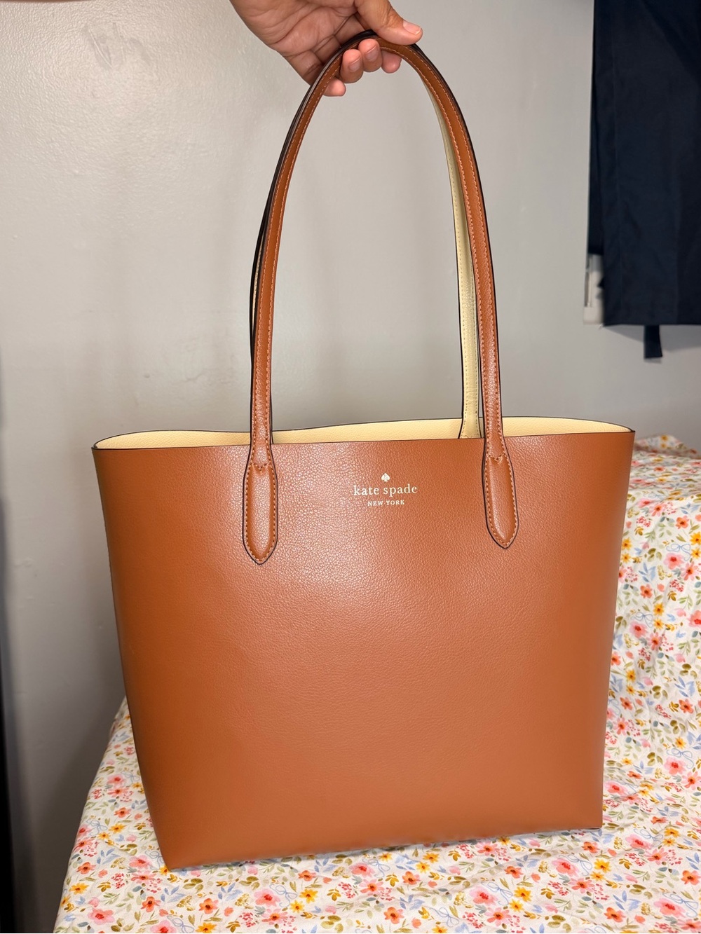Kate Spade Tan Leather Tote Bag
